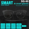 Ai Smart Audio Glasses Open Ear Bluetooth Earbuds Music Calling Touch Control Voice Assistant Translation Sports Sunglasses