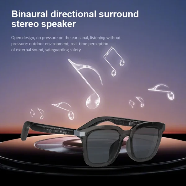H2c10e61bb7c84f8a9af72484a9d469d3l.webp Multifunctional Smart Sunglasses Wireless Bluetooth Earphone And Speaker Wearable Ai Device Smart Ai Glasses For Men Women