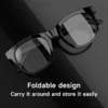 Smart Audio Glasses Bluetooth 5.4 Open Ear Wireless Earbuds Touch Control Hands Free Calling Sports Cycling Sunglasses
