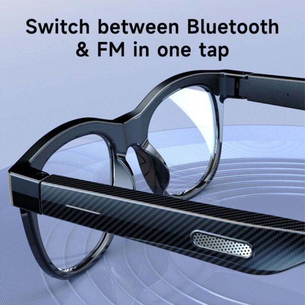 Smart Audio Glasses Bluetooth 5.4 Open Ear Wireless Earbuds Touch Control Hands Free Calling Sports Cycling Sunglasses