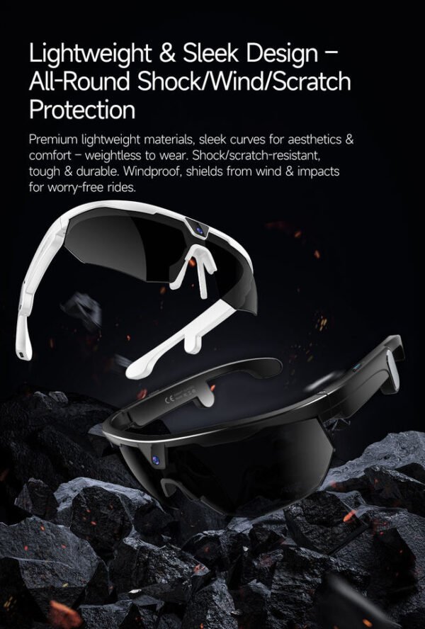 H62f17383c23947f5b43d27d378ab97278.jpg_960x960q80.jpg Ai Translation Smart Glasses With 8mp Camera Bluetooth Calling Noise Reduction Ip66 Waterproof Video Recording Sunglasses