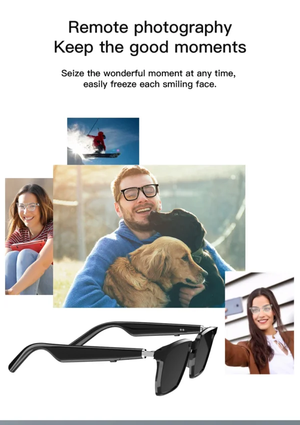 H651604cb1e09435982102fcf5f4b8a096-1.webp Smart Glasses Bluetooth Audio Optical Frame Eyeglasses Ai Sunglasses Open Earbuds Function Wearable Headset