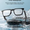 H6747258a8a464f28a9ae263543e7b458a-1.jpg_960x960q80-1.jpg Smart Glasses Bluetooth Audio Optical Frame Eyeglasses Ai Sunglasses Open Earbuds Function Wearable Headset