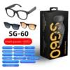 Ai Smart Audio Glasses Open Ear Bluetooth Earbuds Music Calling Touch Control Voice Assistant Translation Sports Sunglasses