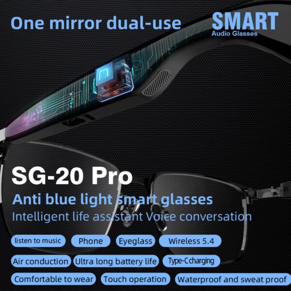 H81fb78553a284f16812a1dae8d4ab0b0S-2.jpg_960x960q80-2.jpg Smart Audio Glasses Open-ear Listening Ambient Sound Awareness Long Battery Life For Running And Commuting