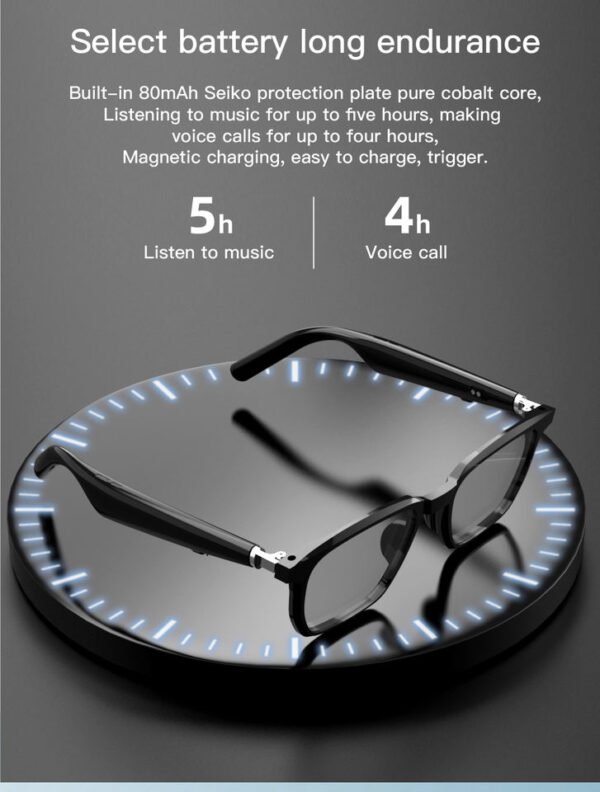 H86ede72088224056ad75d21a01cc05ddi-1.jpg_960x960q80-1.jpg Smart Glasses Bluetooth Audio Optical Frame Eyeglasses Ai Sunglasses Open Earbuds Function Wearable Headset