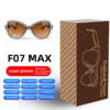 Windproof Smart Glasses For Driving Navigation Ai Audio Open Ear Headphones Bluetooth Calling Uv Protection Women Sunglasses