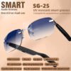 Smart Glasses Wireless Open Ear Music Touch Control Ai Assistant Rechargeable Photo Remote Control Audio Eyewear