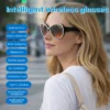 Windproof Smart Glasses For Driving Navigation Ai Audio Open Ear Headphones Bluetooth Calling Uv Protection Women Sunglasses