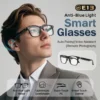 Smart Bluetooth Sunglasses Audio Glasses Music Hands-free Calls Blue Light Filtering Lenses Ai Voice Control Eyewear