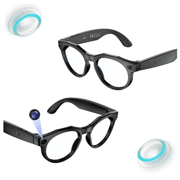 Hfe1ca7fa88a84bb49798dd19b3cd73a76-3.webp Water-Resistant AI Camera Smart Glasses for Video & Bluetooth Calls